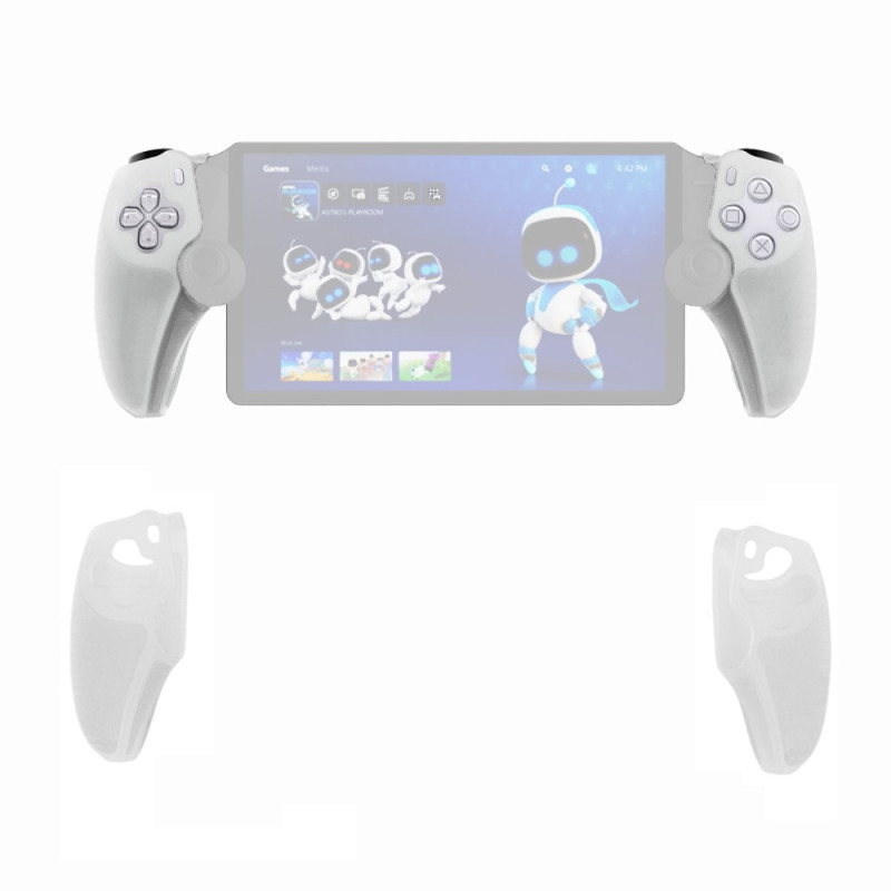 Silikon Skal Fodral för PS5 Portal Höger och vänster - Transparent