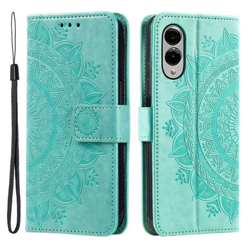 Til Samsung Galaxy S25 Edge tegnebogscover Cover Shell Mandala Blomstermønster