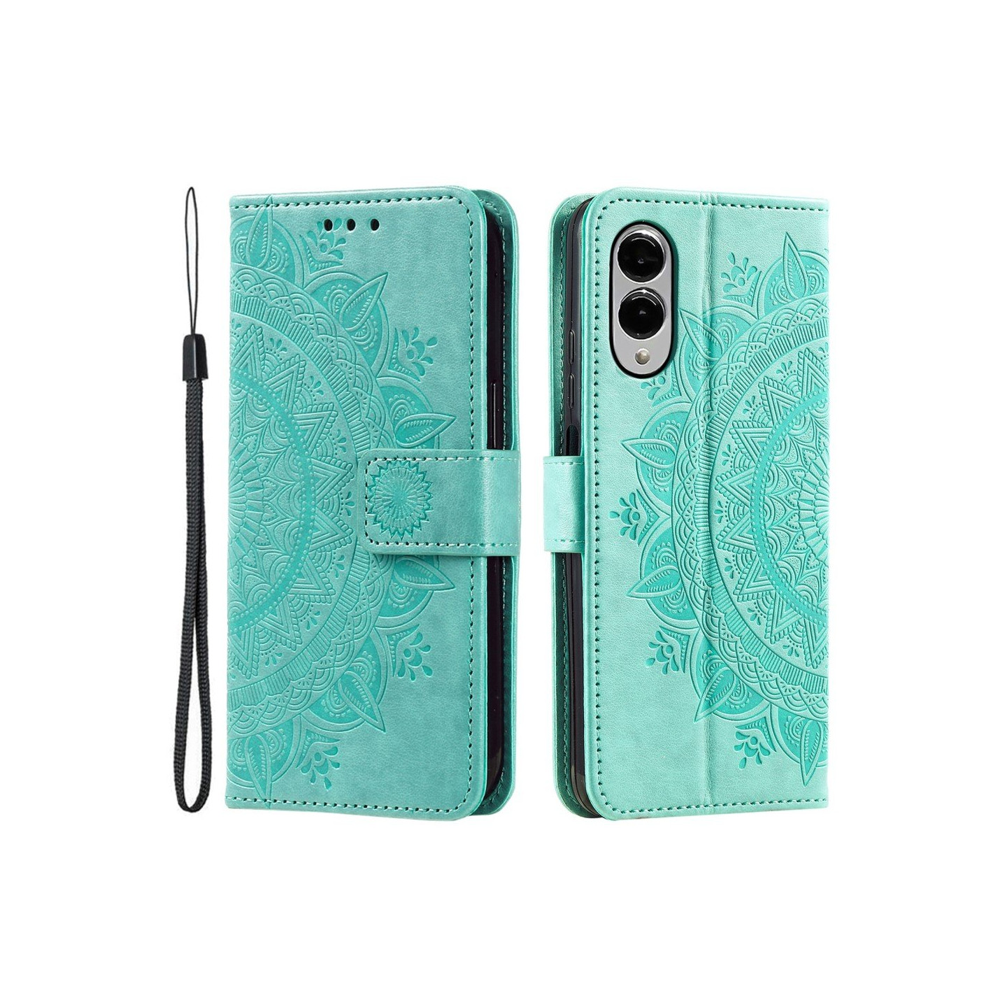 För Samsung Galaxy S25 Edge plånboksfodral Fodral Skal Mandala blommönster