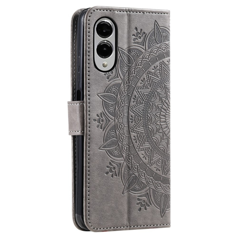 For Samsung Galaxy S25 Edge Lommebok Deksel Shell Mandala Blomstermønster