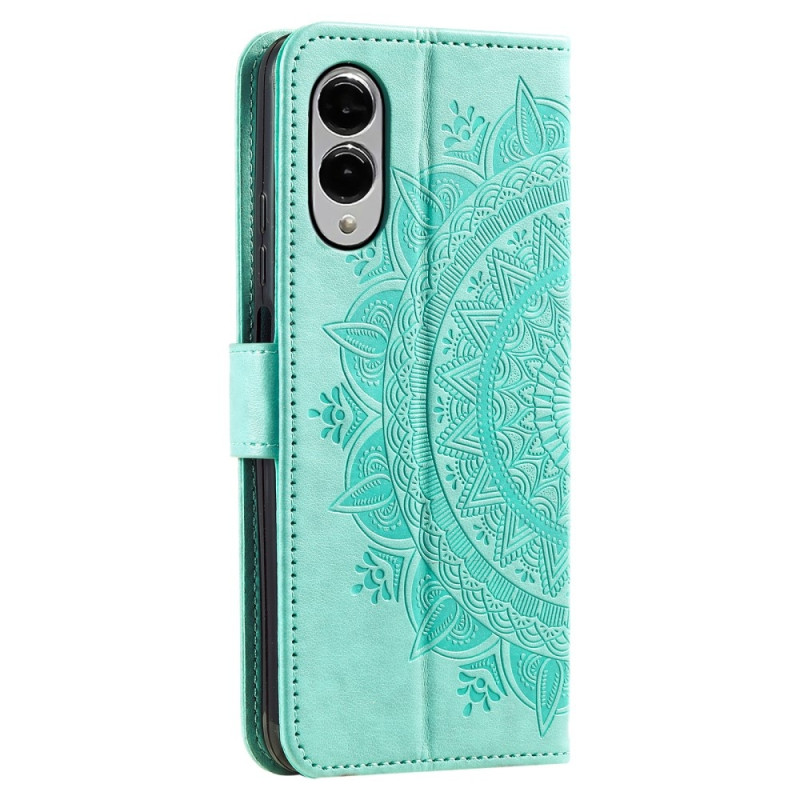 Til Samsung Galaxy S25 Edge tegnebogscover Cover Shell Mandala Blomstermønster