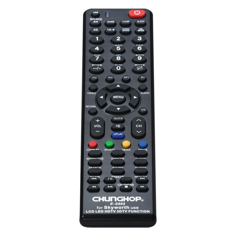 Fjernkontroll CHUNGHOP E-S902 For Skyworth TV TV-fjernkontrollutskiftning