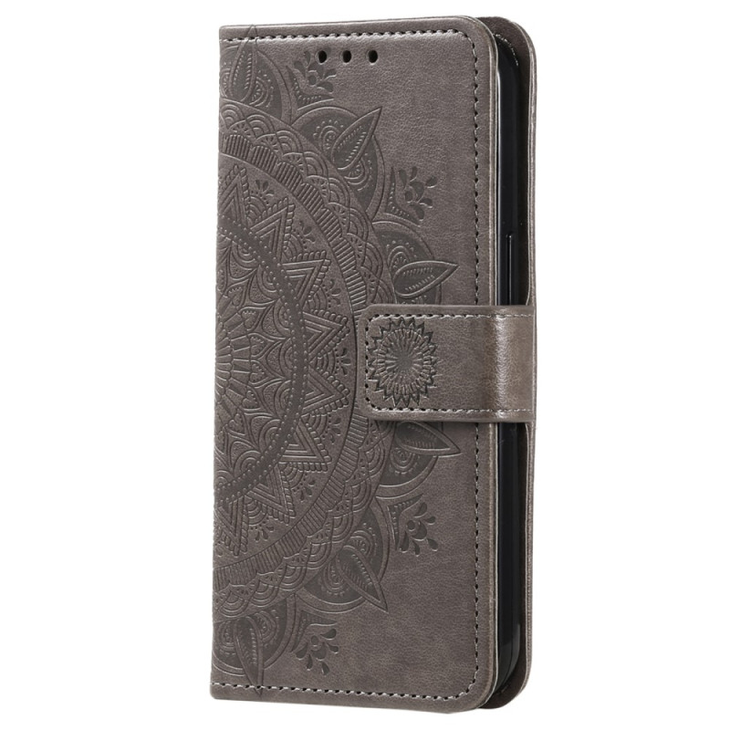 For Samsung Galaxy S25 Edge Wallet Case Cover Shell Mandala Flower Pattern
