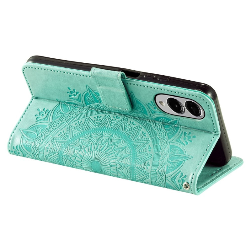 För Samsung Galaxy S25 Edge plånboksfodral Fodral Skal Mandala blommönster