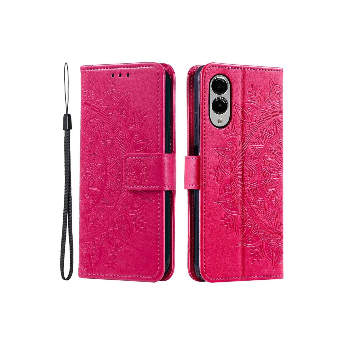 För Samsung Galaxy S25 Edge plånboksfodral Fodral Skal Mandala blommönster