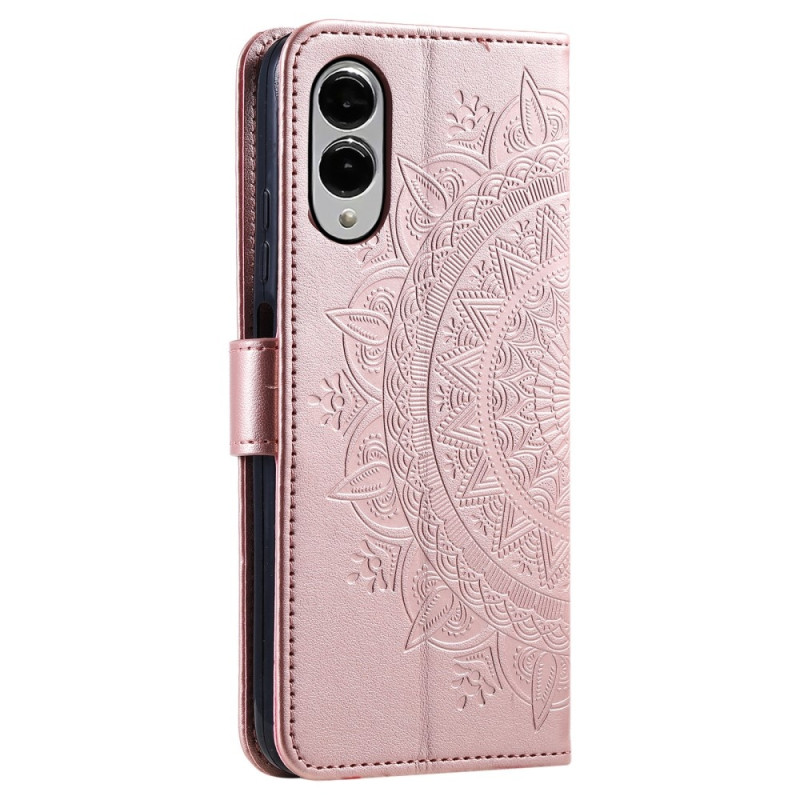 Til Samsung Galaxy S25 Edge tegnebogscover Cover Shell Mandala Blomstermønster
