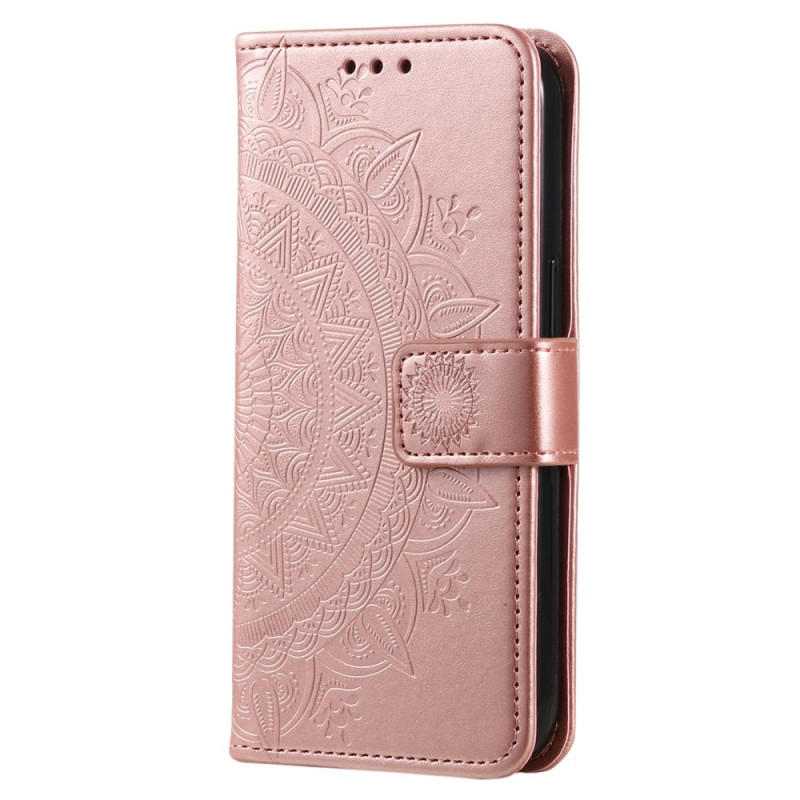 Til Samsung Galaxy S25 Edge tegnebogscover Cover Shell Mandala Blomstermønster