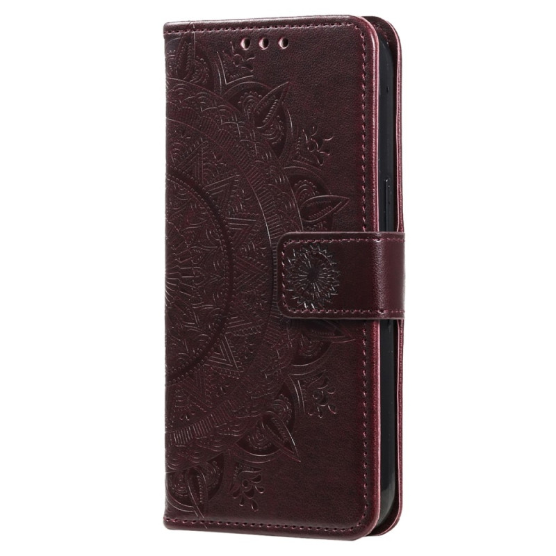 Til Samsung Galaxy S25 Edge tegnebogscover Cover Shell Mandala Blomstermønster