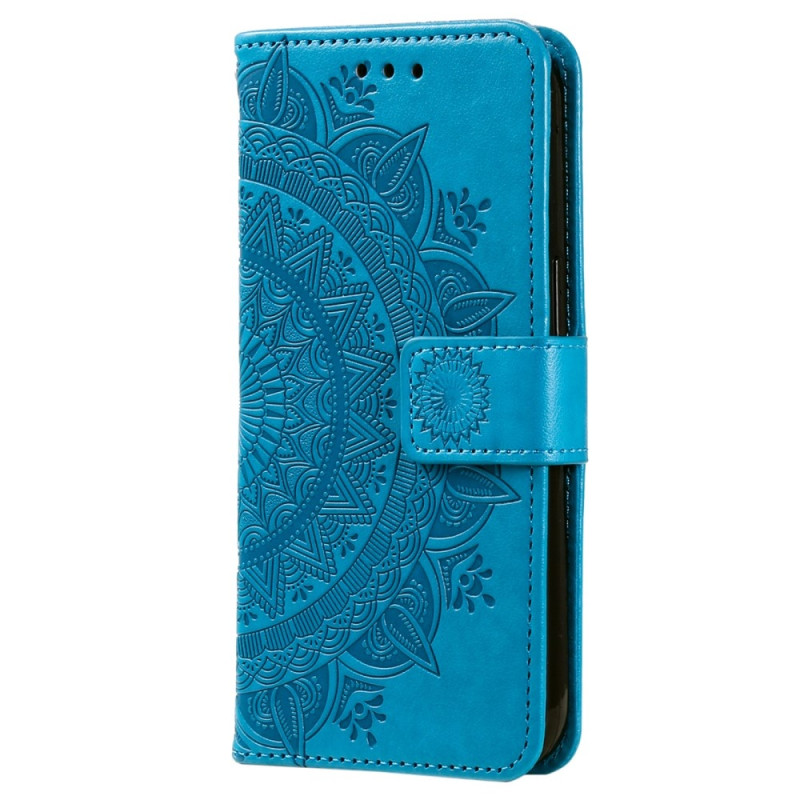 For Samsung Galaxy S25 Edge Wallet Case Cover Shell Mandala Flower Pattern