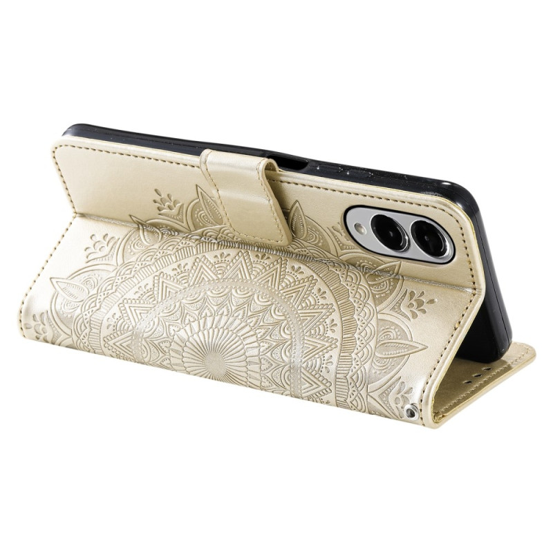 För Samsung Galaxy S25 Edge plånboksfodral Fodral Skal Mandala blommönster