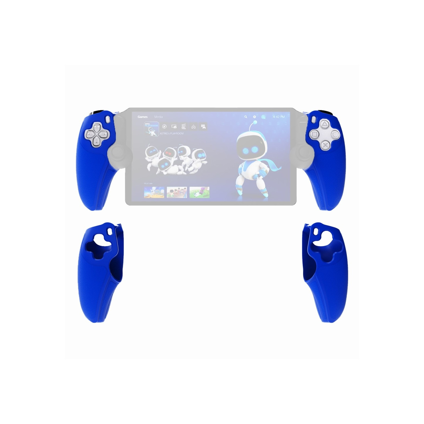 Silicone Case Cover for PS5 Portal Right and Left - Blue