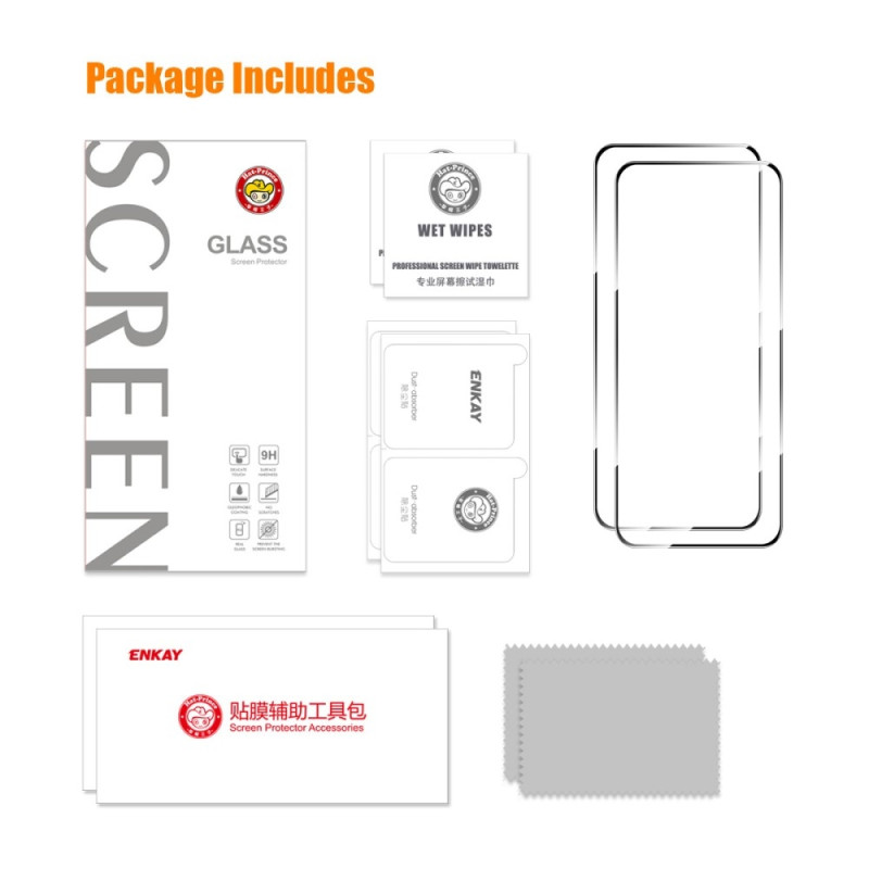 ENKAY HAT PRINCE Tempered glass for Samsung Galaxy S25 Edge 2Pcs