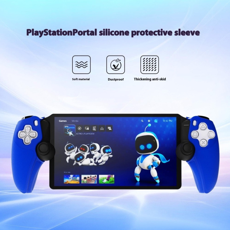 Silicone Case Cover for PS5 Portal Right and Left - Blue