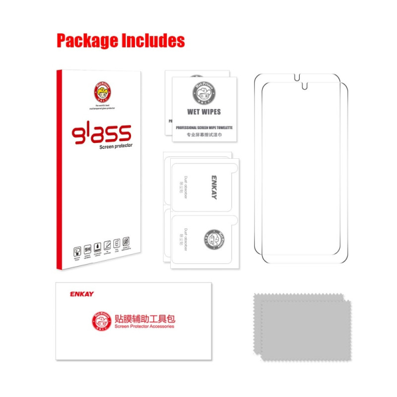 ENKAY HAT PRINCE Tempered glass for Samsung Galaxy S25 Edge 2Pcs