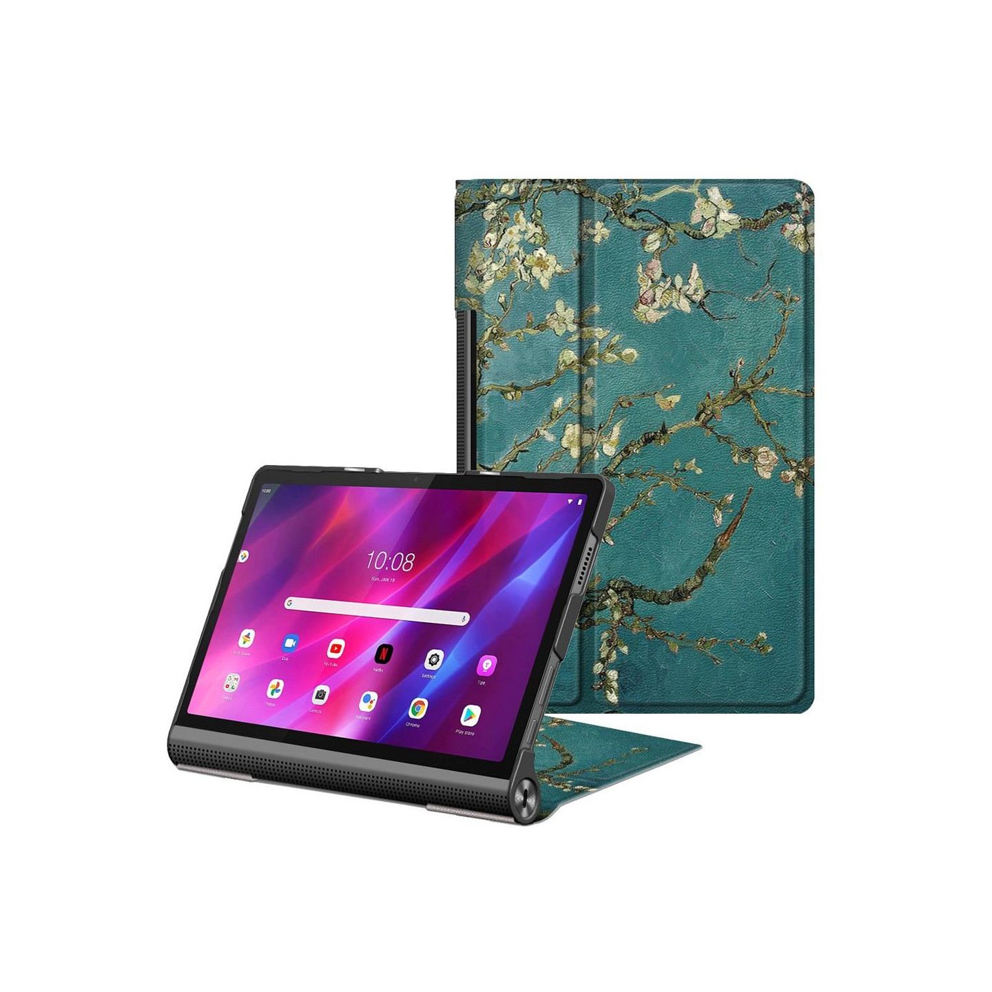 Tabletin kansi jalustalla Lenovo Yoga Tab 11 - Blossom