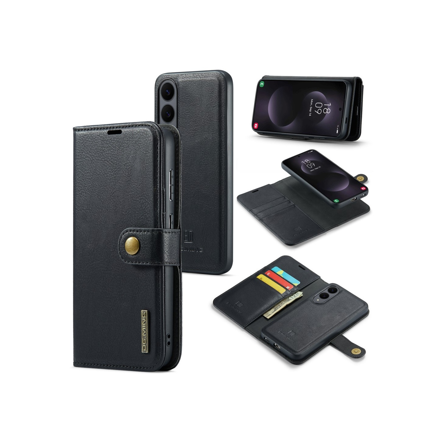 DG.MING for Samsung Galaxy S25 Edge Detachable 2-in-1 Wallet Cover