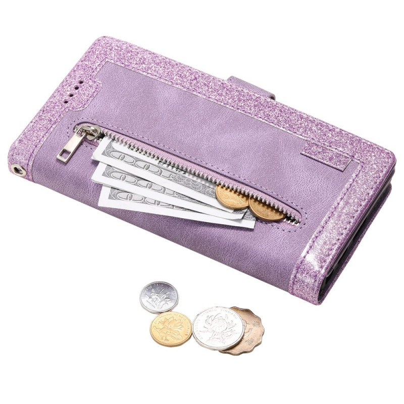 Til Samsung Galaxy S25 Edge Etui med Lynlåslomme og 9 Kortlommer