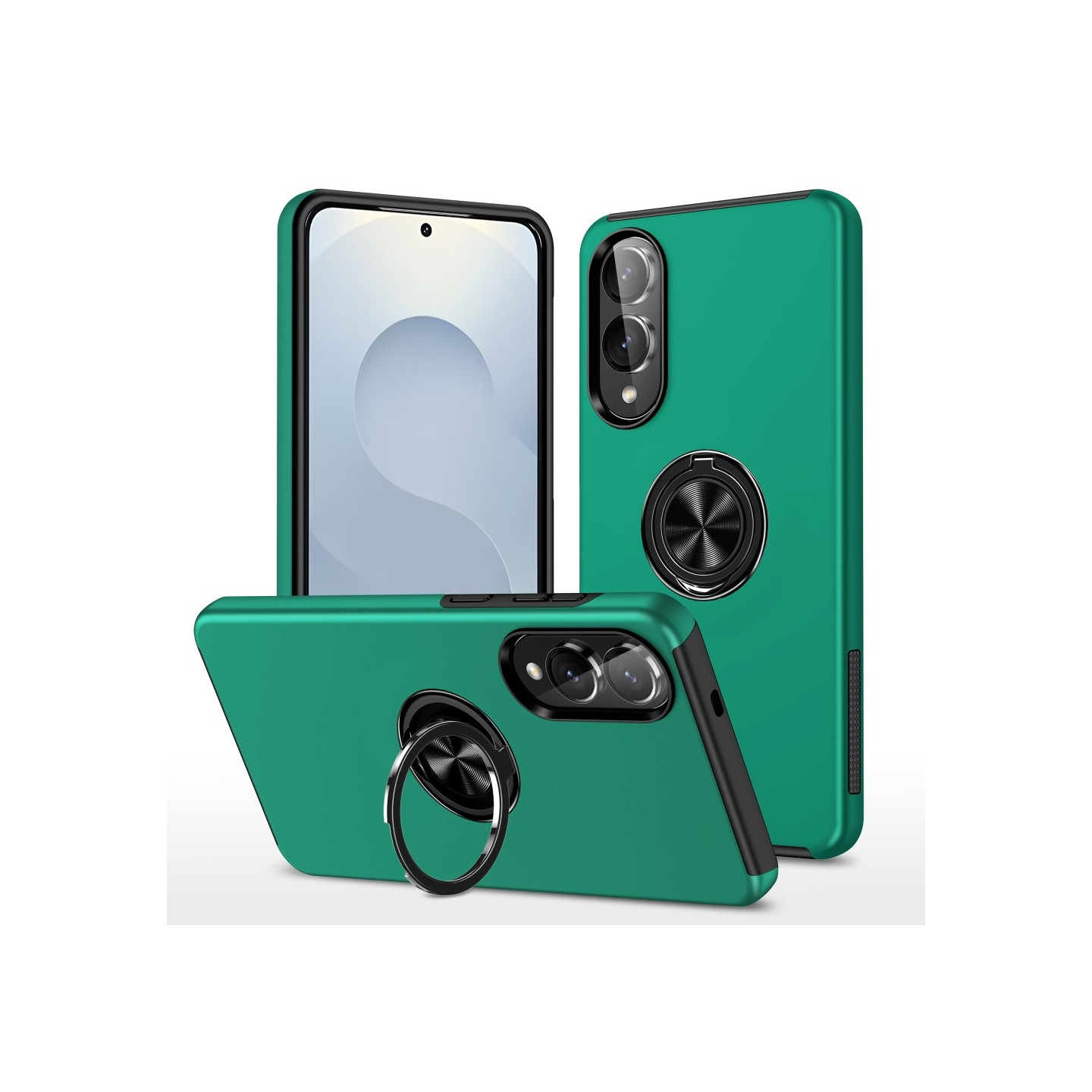 Samsung Galaxy S25 Edge Fingerring Kickstand Hybrid Taske