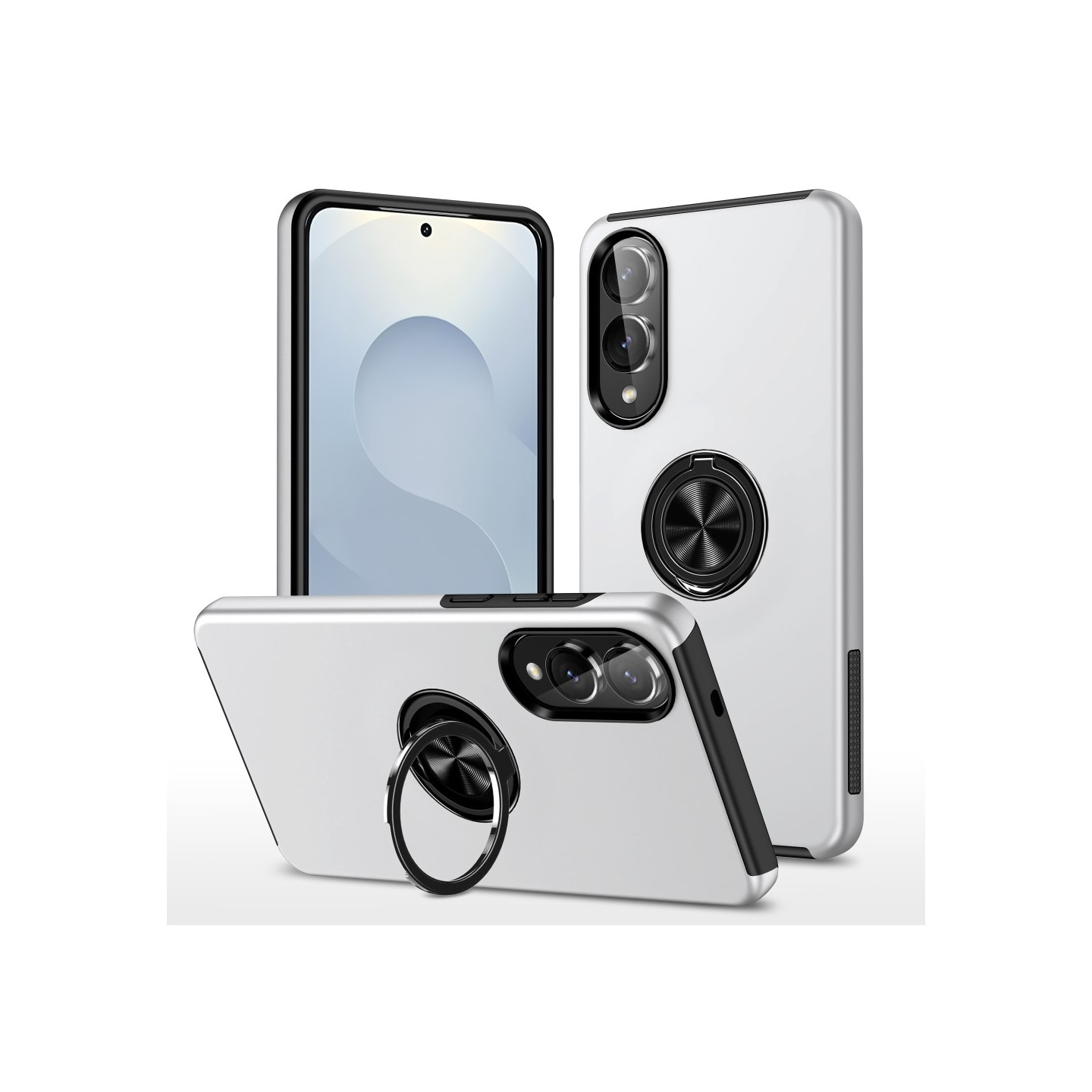 Samsung Galaxy S25 Edge Fingerring Kickstand Hybrid Taske