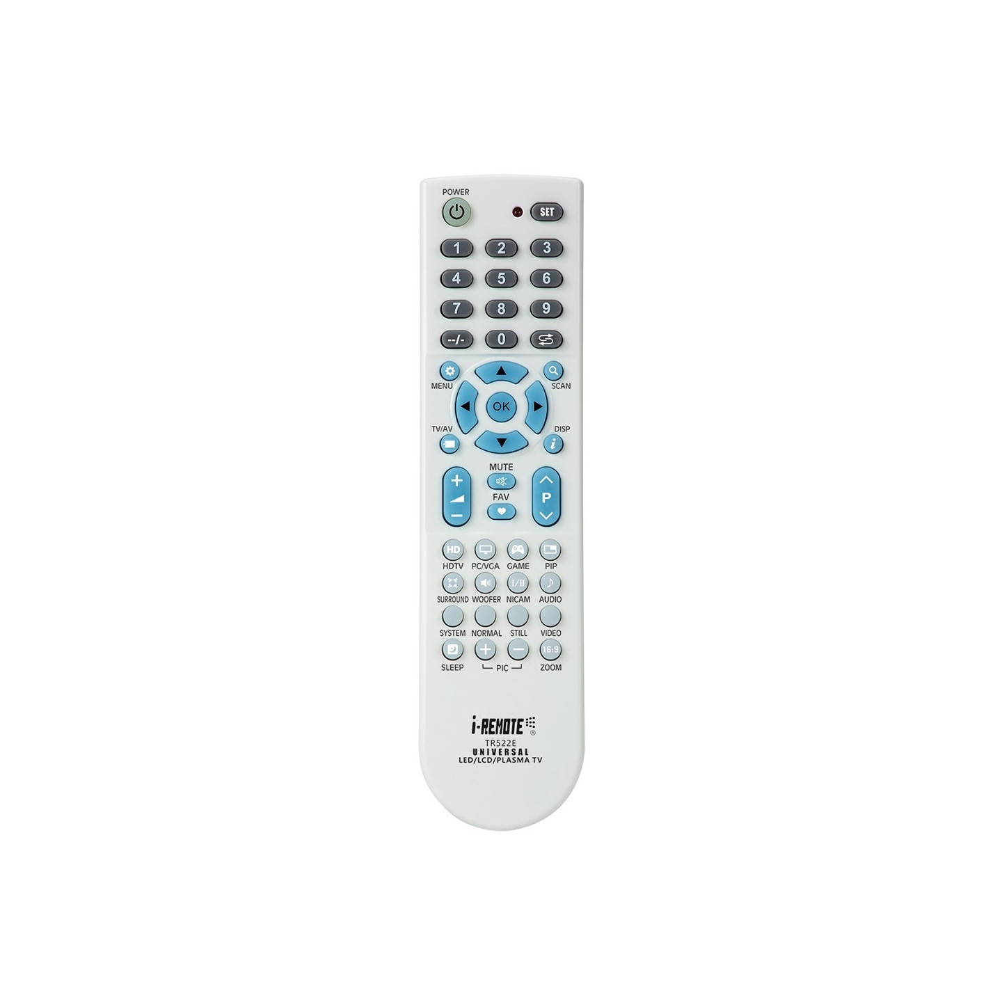 Kaukosäädin I-REMOTE TR522E Yleiskäyttöinen TV-kaukosäädin