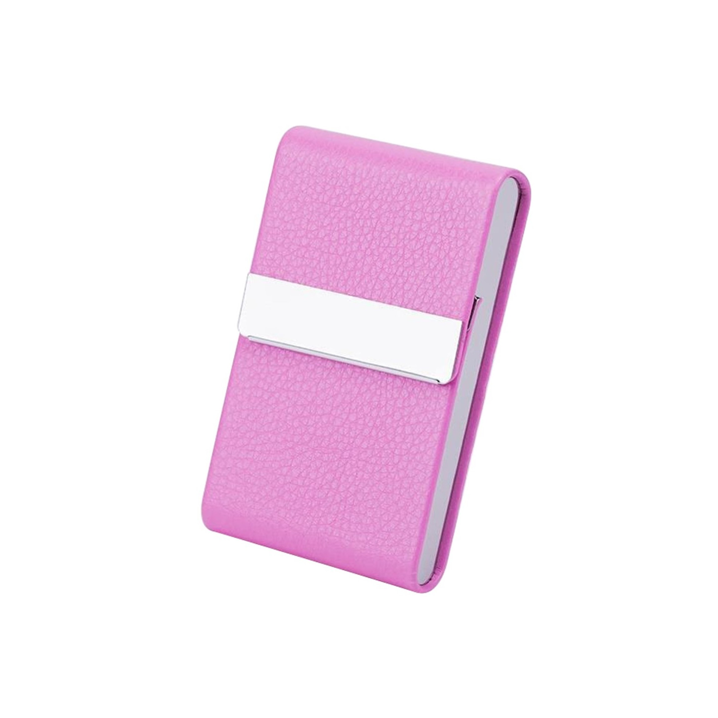 Card Case Card Holder Business Card Holder Magnetic Closure - Pink