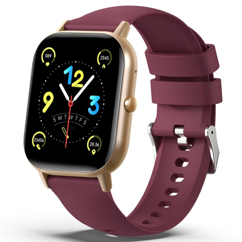 Smart Watch 2.01" Stor skærm Health Monitor Sports Bluetooth Smartwatch - Lilla