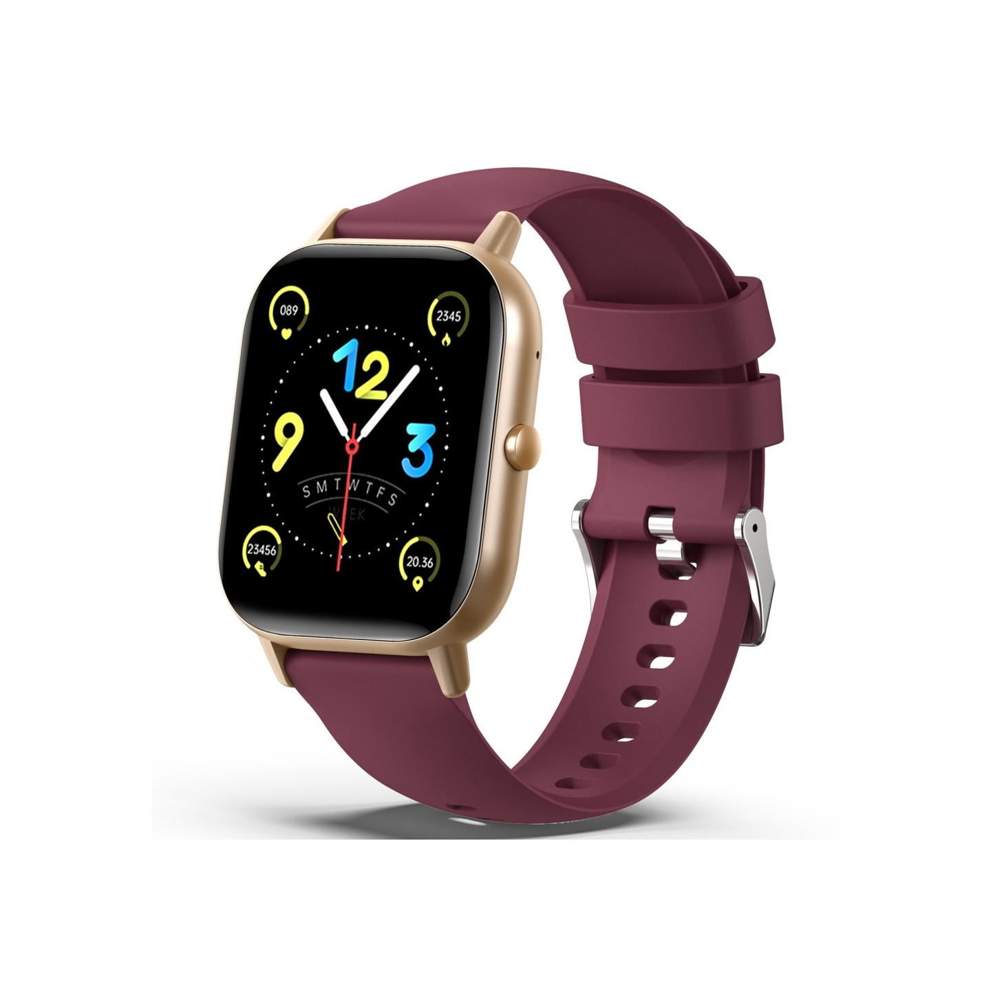 Smart Watch 2.01" Stor skærm Health Monitor Sports Bluetooth Smartwatch - Lilla