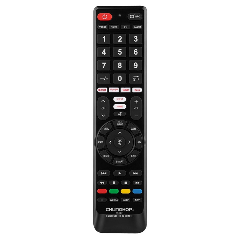 Fjernkontroll CHUNGHOP TX-01E Universal TV-fjernkontroll erstatning