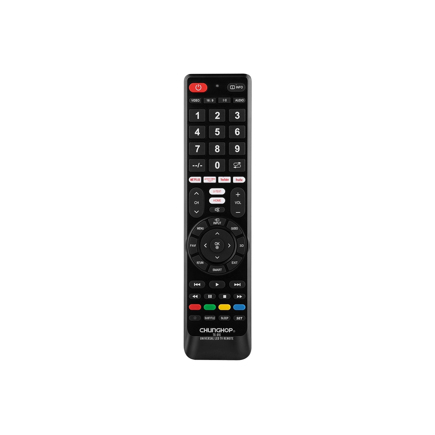 Remote Control CHUNGHOP TX-01E Universal TV Remote Control Replacement