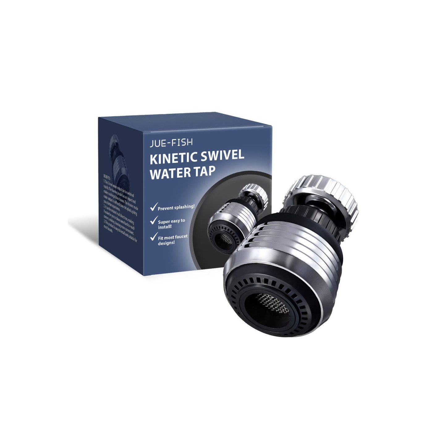 360 graders vridbar vattenkran 2 lägen Köksblandare luftare vask