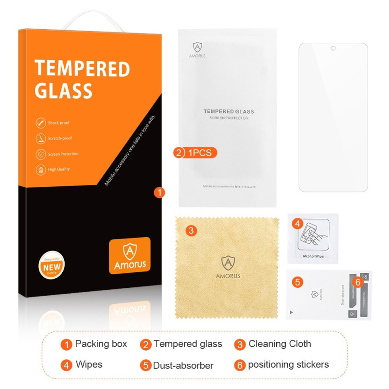 AMORUS Nothing phone (3a) Pro / (3a) Härdat glas skärmskydd