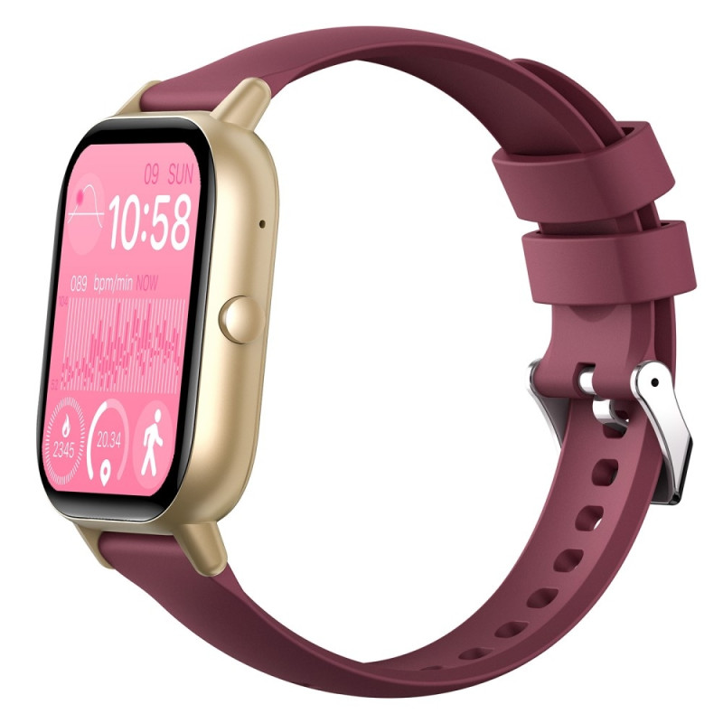 Smart Watch 2.01" Large Screen Health Monitor Sports Bluetooth Smartwatch - Purple