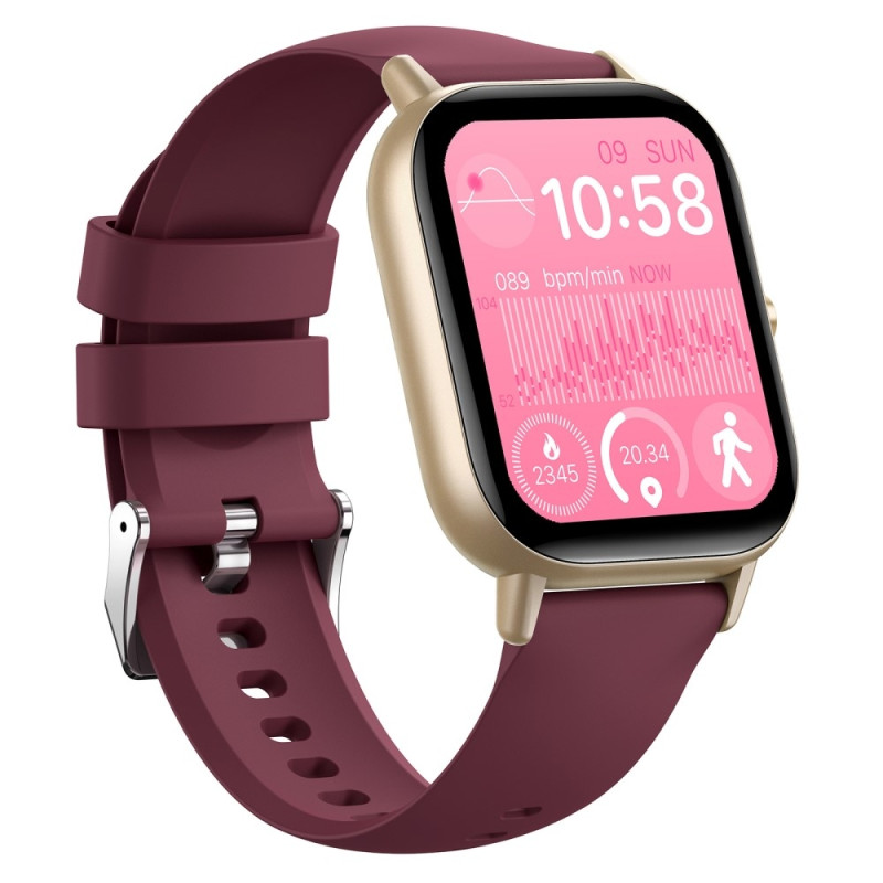 Smart Watch 2,01" suuren näytön kuntomonitori Sports Bluetooth-älykello - Violetti