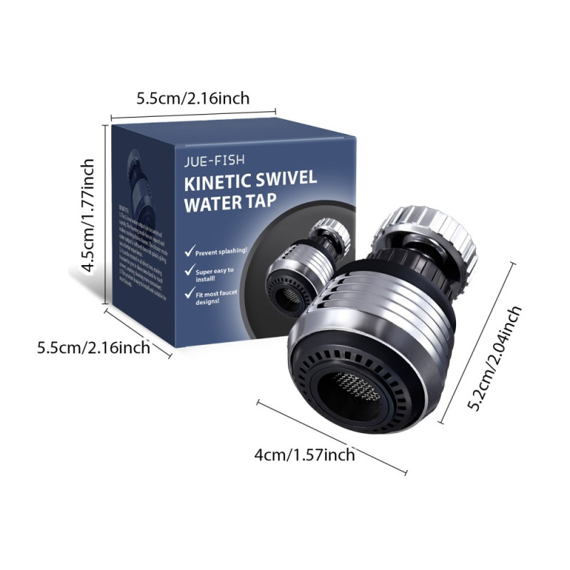 360 graders vridbar vattenkran 2 lägen Köksblandare luftare vask