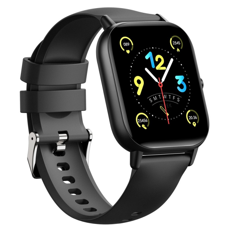 Smart Watch 2.01" Stor skærm Health Monitor Sports Bluetooth Smartwatch - Sort