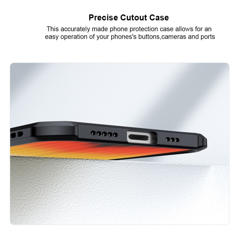 XUNDD Back Cover for iPhone 16e Acrylic+TPU Phone Case