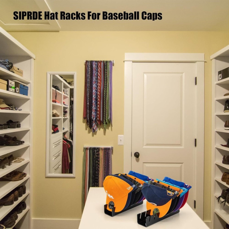 Rack Storage for 7 Pieces Hats and Caps Display - Transparent