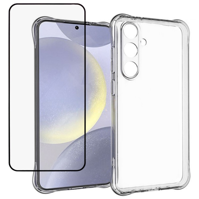 For Samsung Galaxy A36 5G TPU Phone Case with Tempered Glass Screen Protector