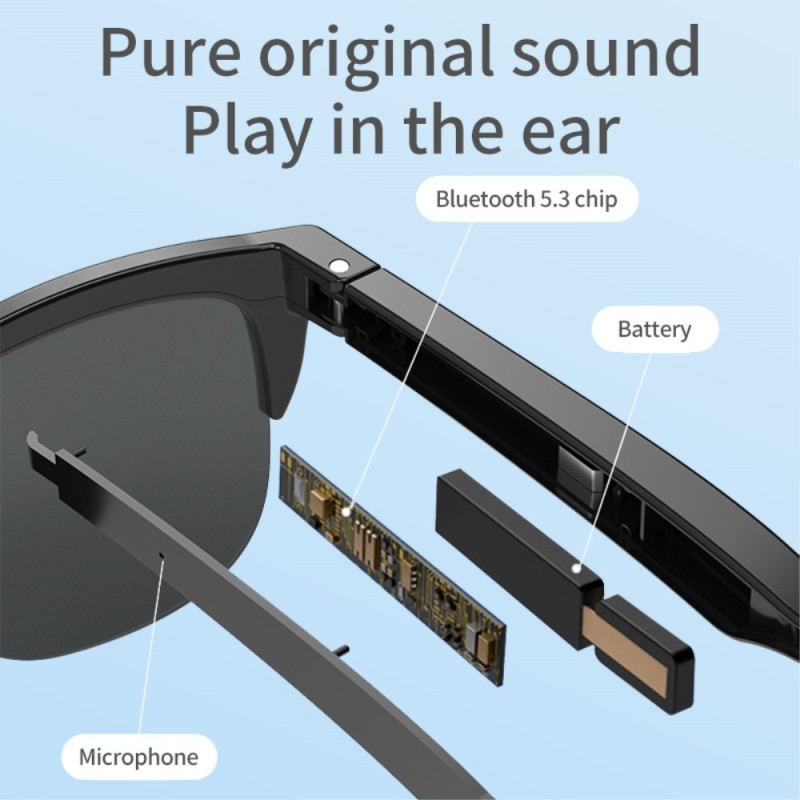 144 Languages Translation Translator Smart AI Bluetooth Sunglasses Headphones