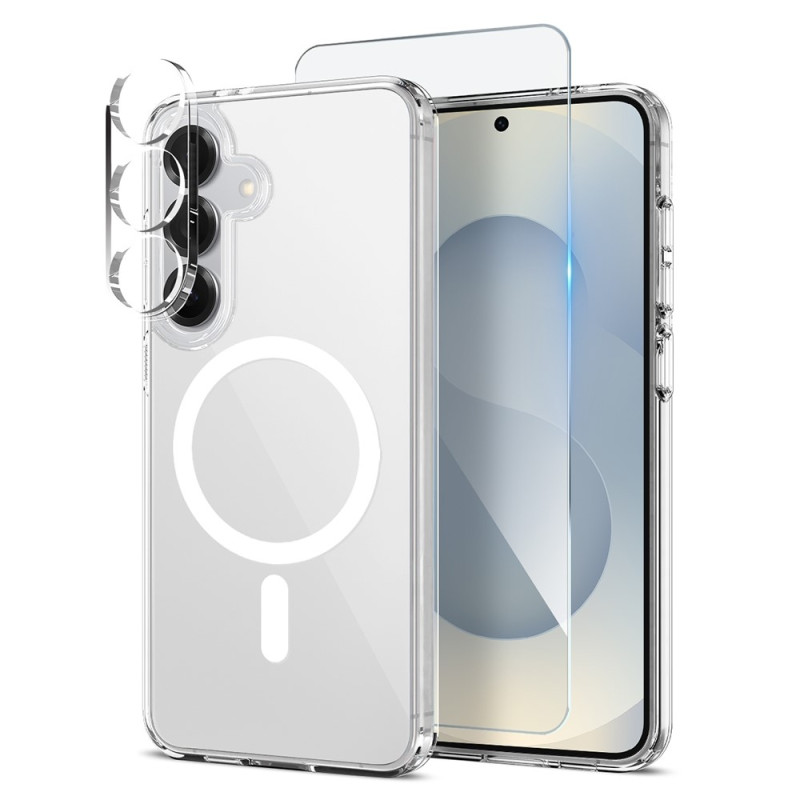 NORTHJO for Samsung Galaxy S25+ TPU-deksel + Herdet glassfilm + Kameralinsebeskytter