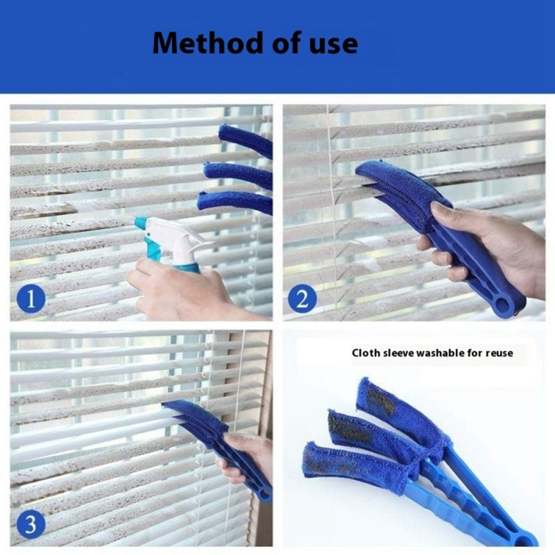 Cleaning Air Conditioning Grille Brush Washable Vent Duster With 2 Extras