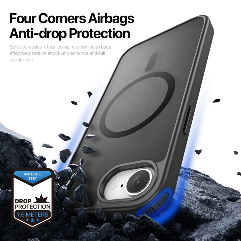 Til iPhone 16e Cover Kompatibelt med MagSafe DUX DUCIS Yind-serien Mat Cover