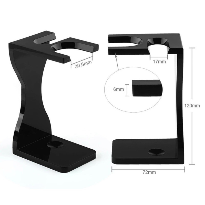 3in1 Set Shaving Shaving Brush Stand Bowl For Beard in Stainless Steel