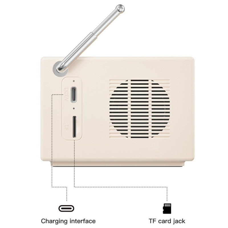 BT 5.0 White Noise Sleep Speaker Sound Box Trådløs musikafspiller med FM-radio