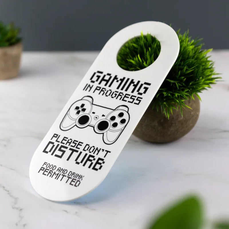 Gaming Gamer Please Do Not Disturb Sign Door Bedroom Game Room