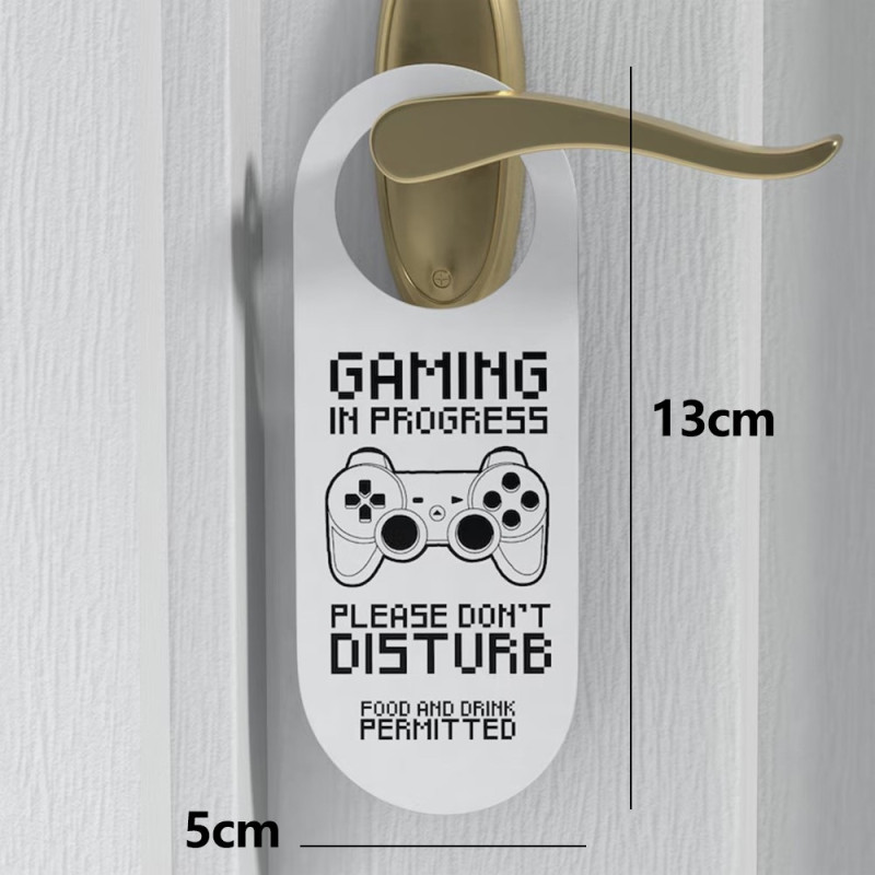 Gaming Gamer Please Do Not Disturb Sign Door Soveværelse Game Room