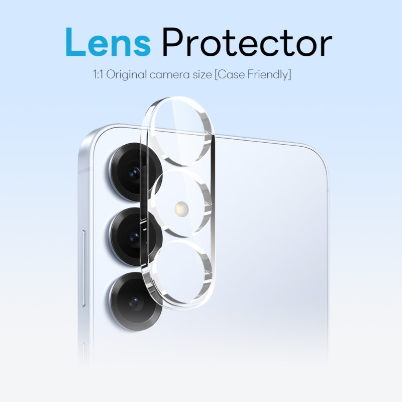 NORTHJO For Samsung Galaxy S25 TPU Phone Case + Tempered Glass Film + Camera Lens Protector