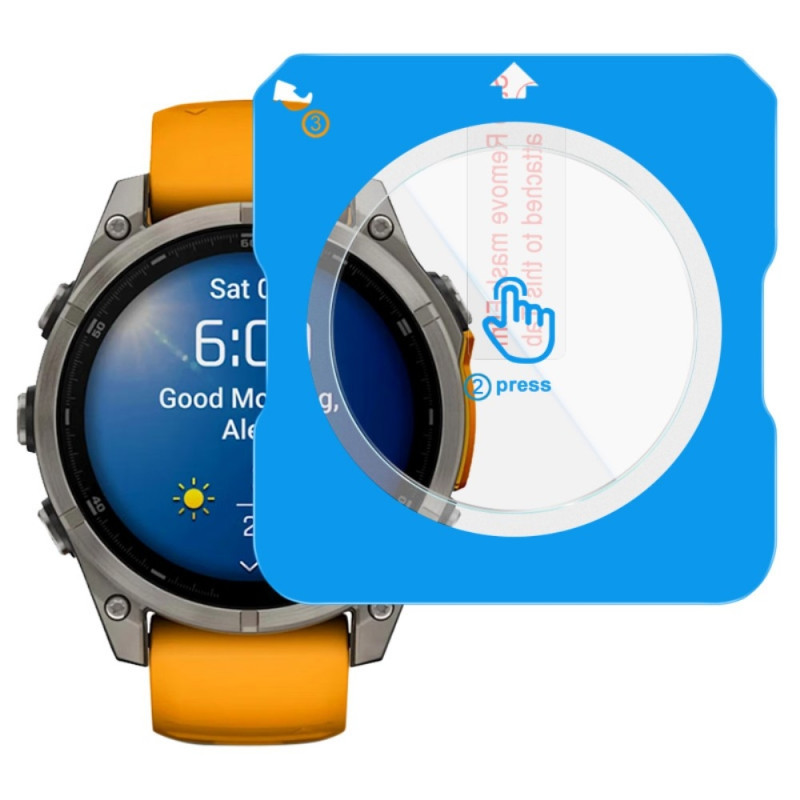 IMAK Til Garmin Fenix 8 47mm Hærdet Glas Skærmbeskyttelse