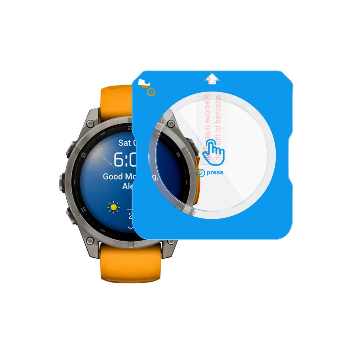 IMAK Til Garmin Fenix 8 47mm Hærdet Glas Skærmbeskyttelse