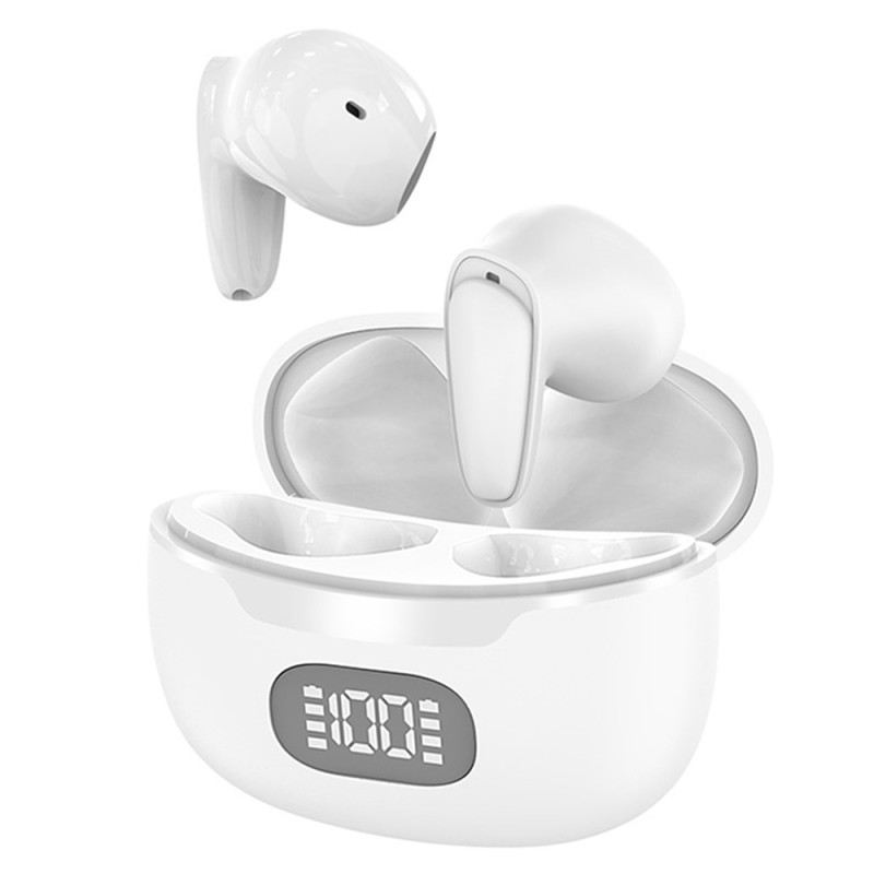 150 språk Translation Översättare Smart Voice Bluetooth In Ear-hörlurar - Vit